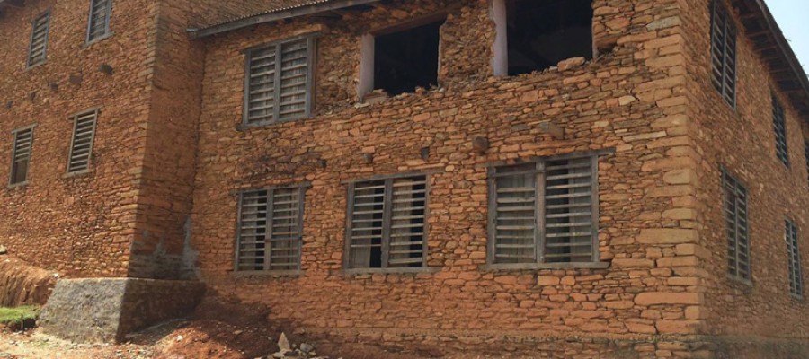 Damages to Shree Prabhat High School